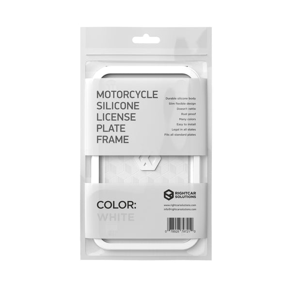 Motorcycle Silicone License Plate Frame - Rightcar Solutions